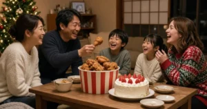 記事「「日本のクリスマスはKFC」にアメリカ人騒然！予約必須のフライドチキン文化が話題に」のアイキャッチ